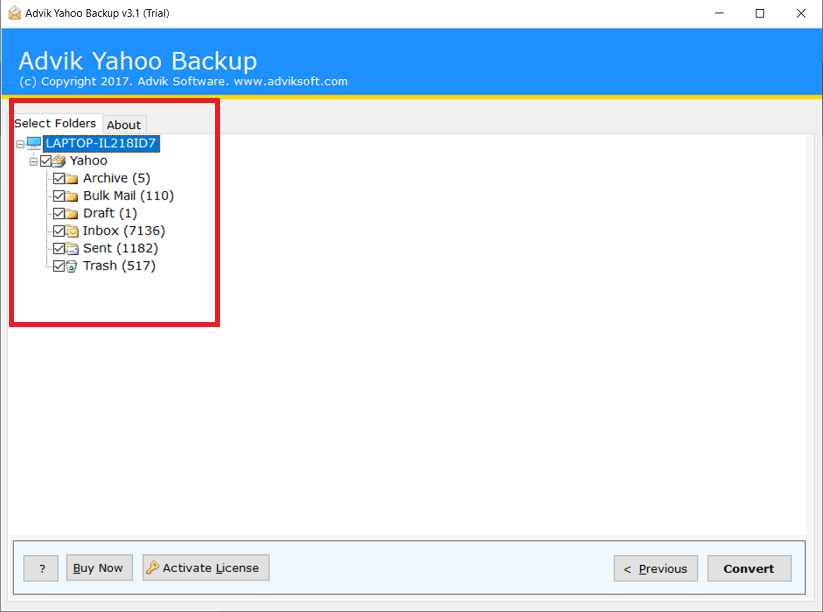 yahoo to mbox converter