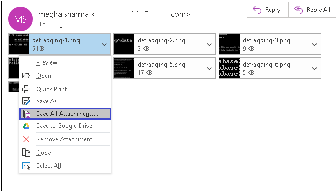 extract all attachments from outlook