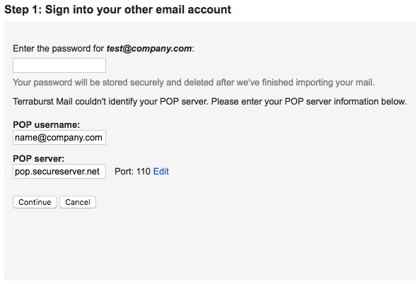 godaddy business email to gmail