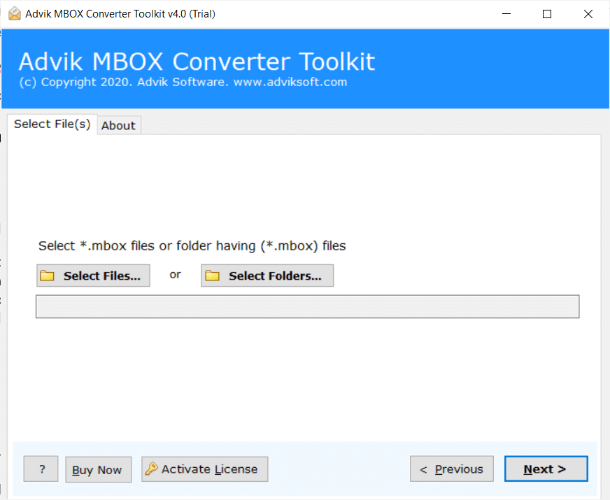 add mbox files