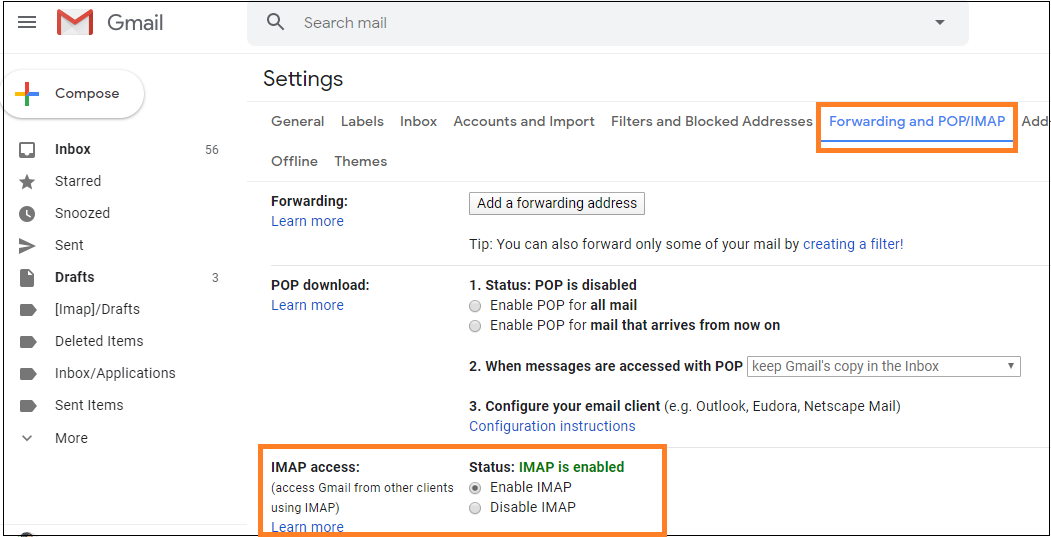 Export Emails from Outlook 2016 to Gmail