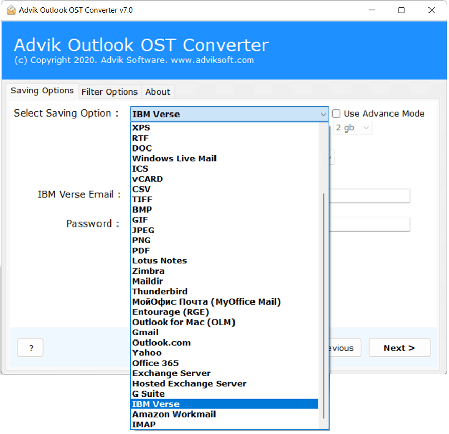 select Lotus Notes as your saving option