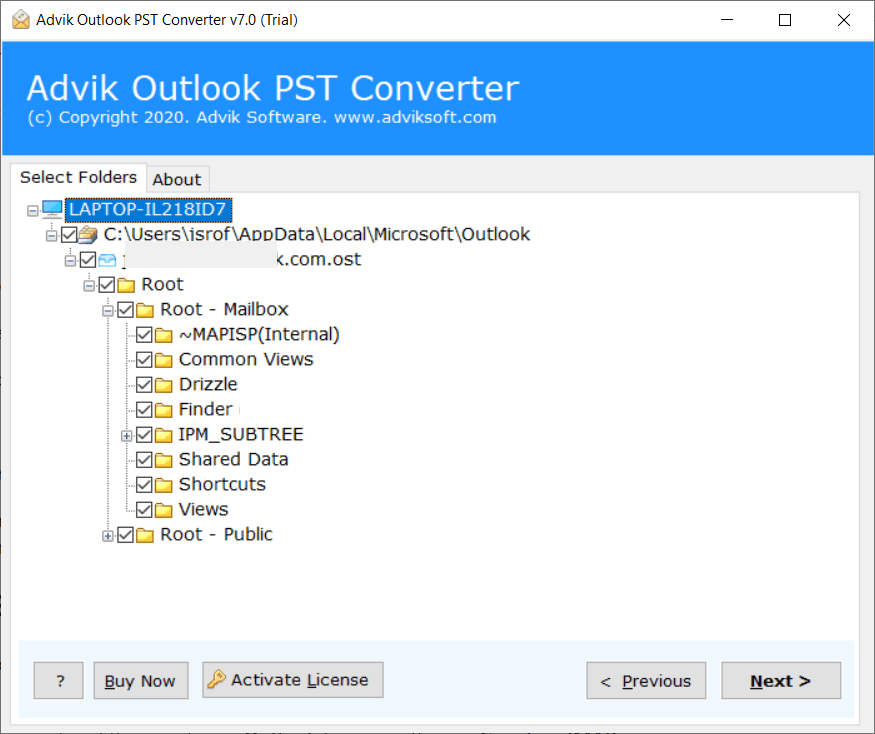 import outlook folder to gmail