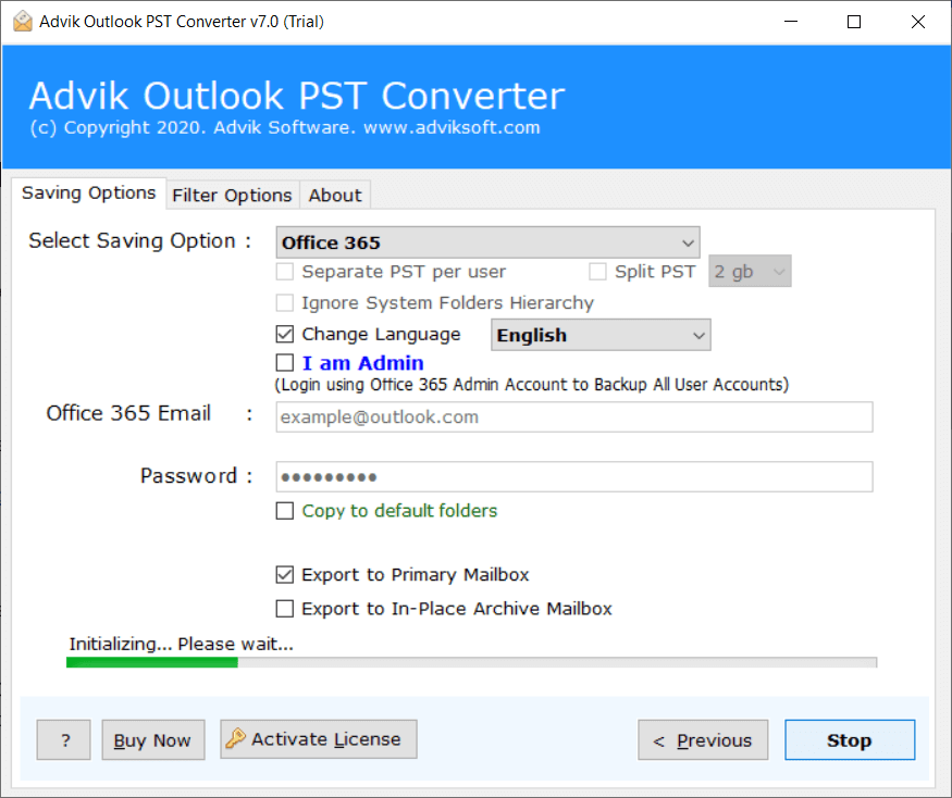 attach pst file to outlook 365