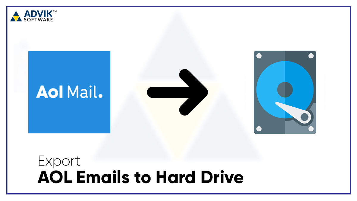 aol emails to hard drive
