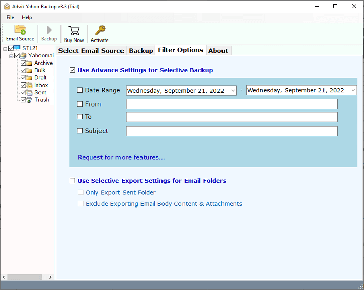 Export Yahoo Emails to MBOX Files