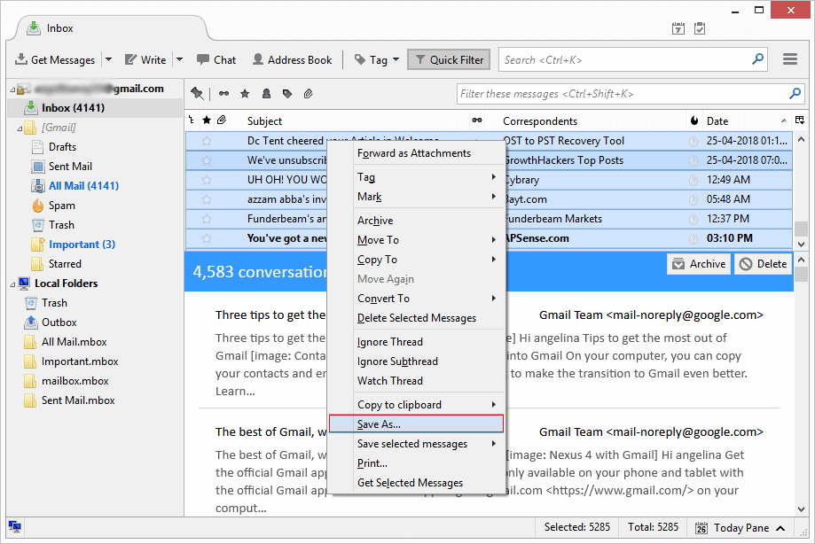 export google workspace to pst