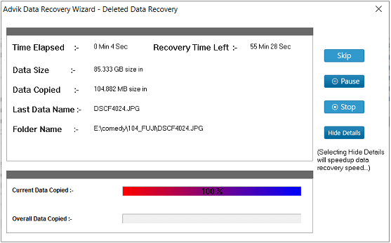 Retrieve SanDisk data