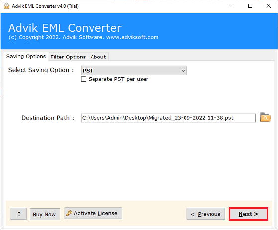 kerio connect export mailbox to pst