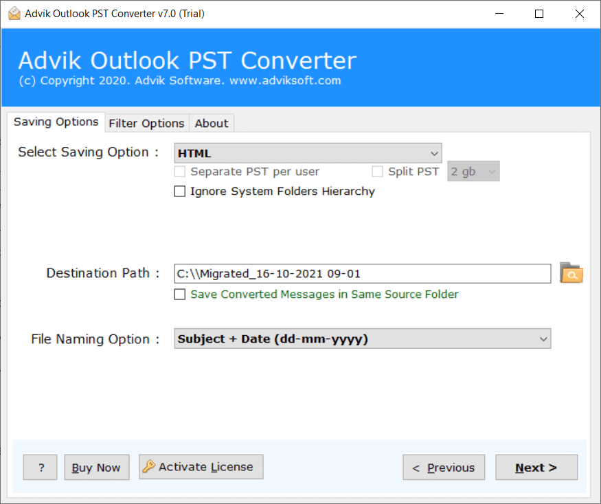 outlook to html converter