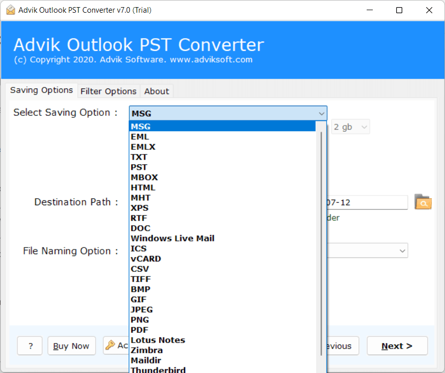 Backup Outlook Emails to USB