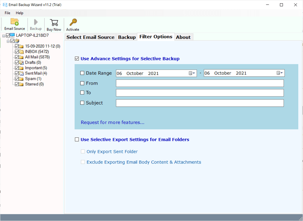 roundcube webmail to pst export