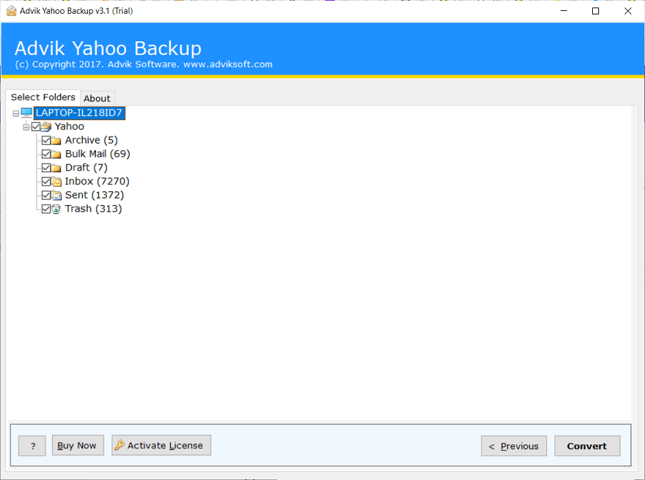 backup yahoo mail to hard drive