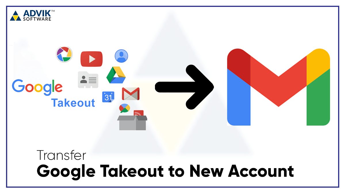 transfer google takeout to new account