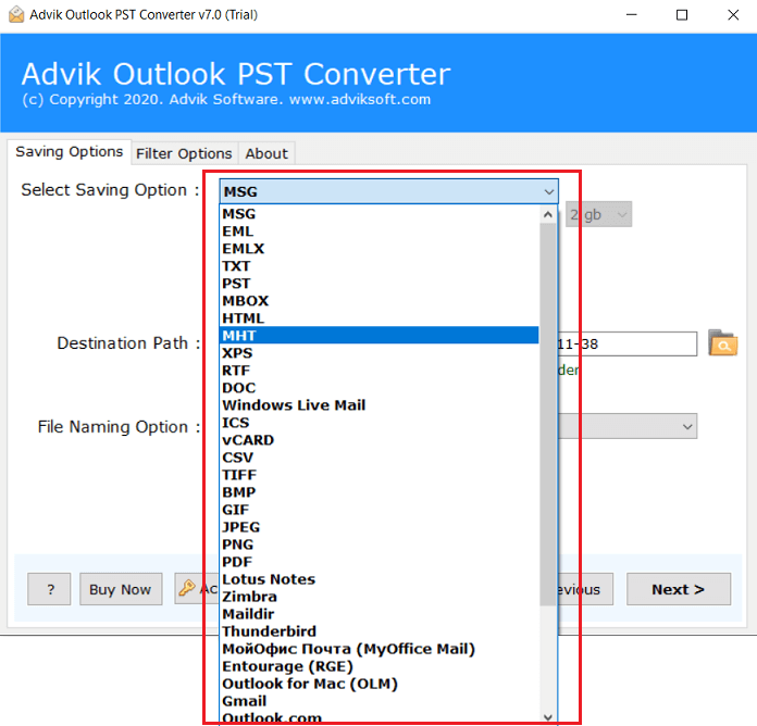 export attachments from pst