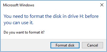 preventive action to avoid data loss