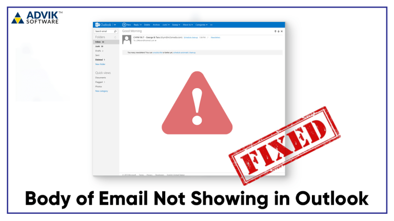 Why Body Of Email Not Showing In Outlook Fixed 