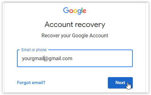 account recovery