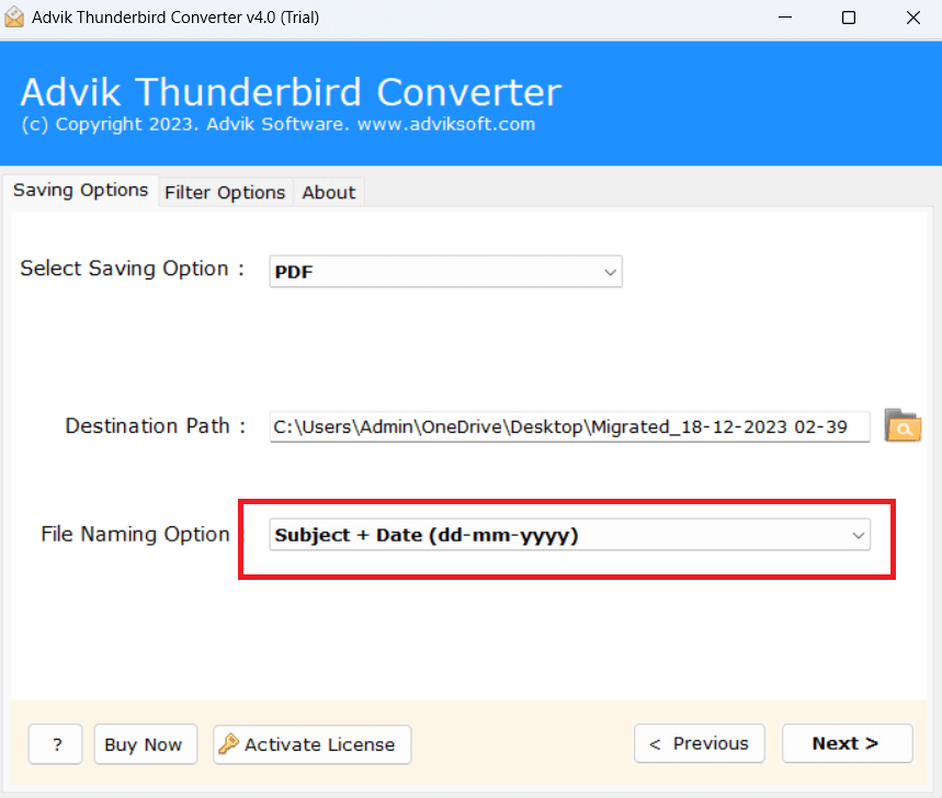 convert thunderbird email to pdf