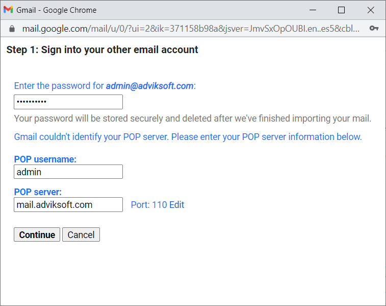 add titan to gmail