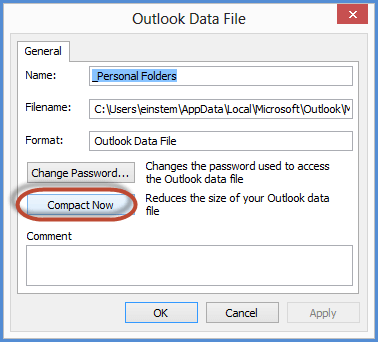 solved- Outlook Data File has Reached the Maximum Size Error