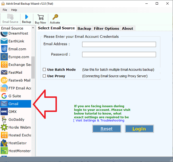 export gmail to ms exchange server