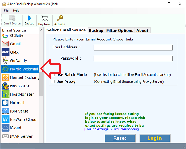 export emails from Horde webmail to Outlook pst