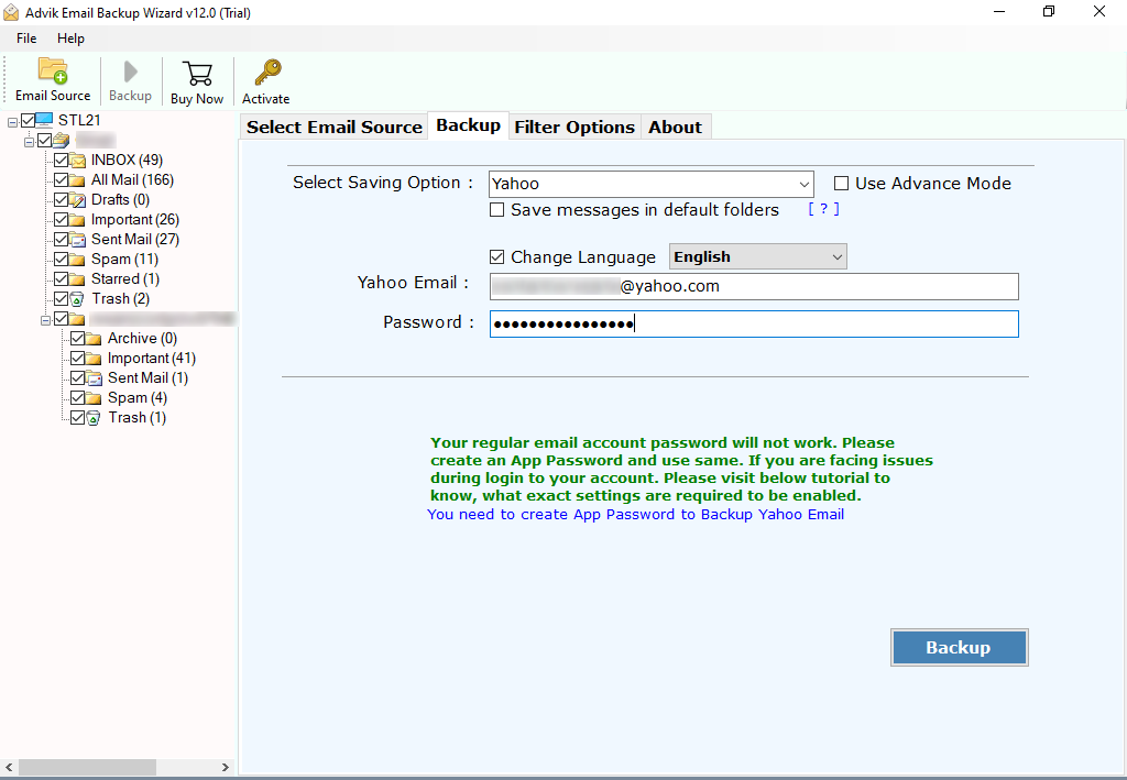 Enter your Yahoo email ID