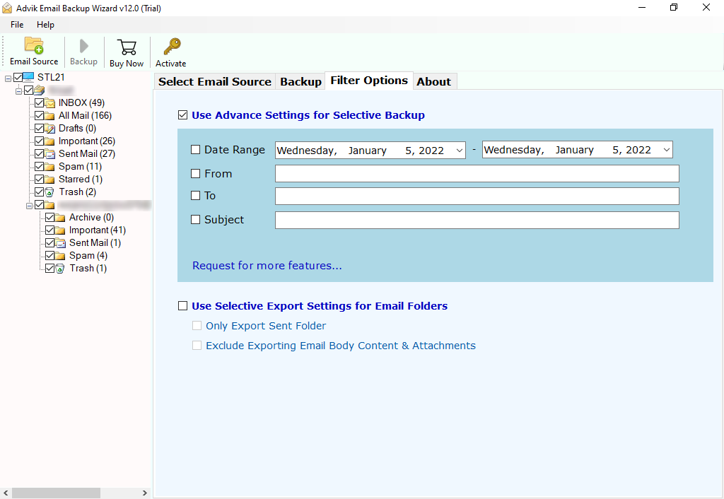 Use advanced email filters