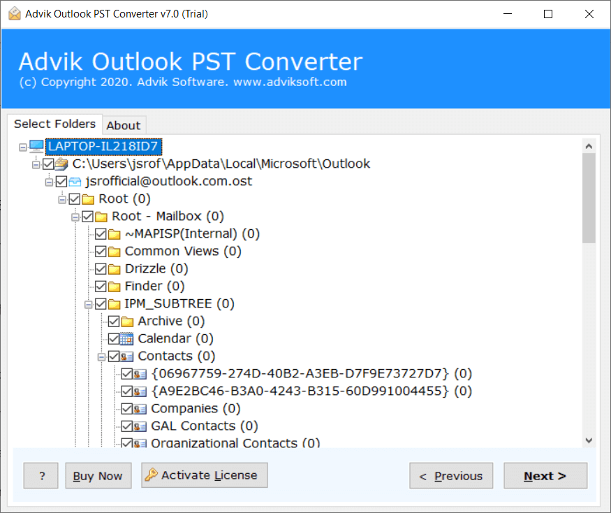 export Outlook Emails to Zip