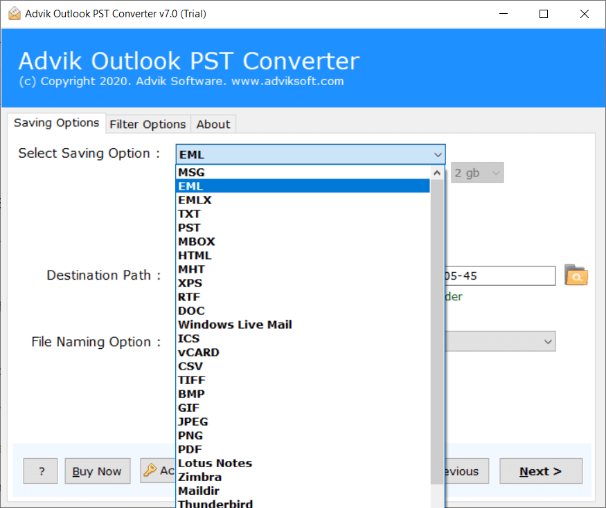 Compressing Outlook Emails in a Zip