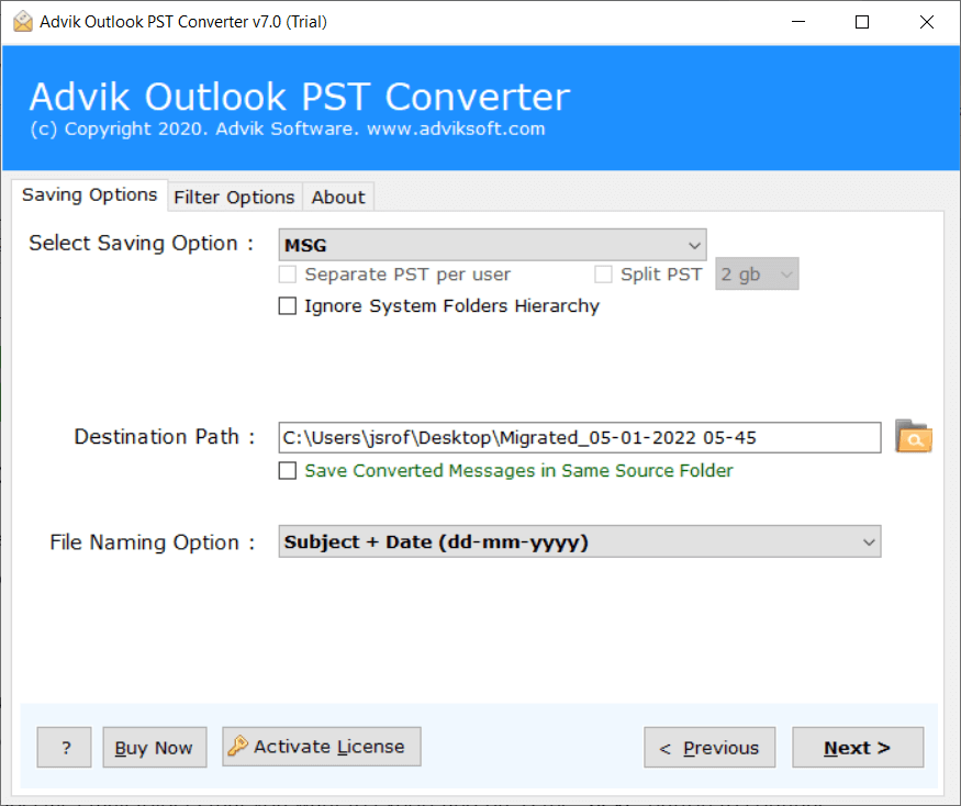 compress outlook folders to zip file