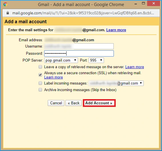 Rediffmail to Gmail migration