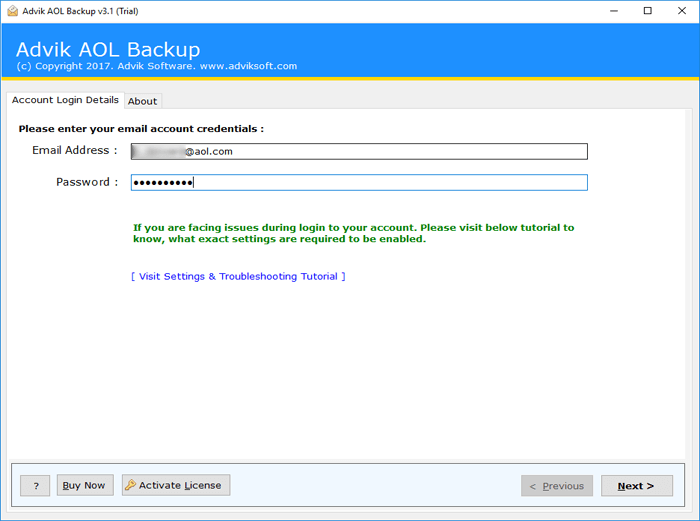 THUNDERBIRD AOL MAIL visual data 5