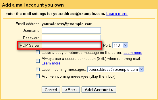 move Earthlink emails to Gmail