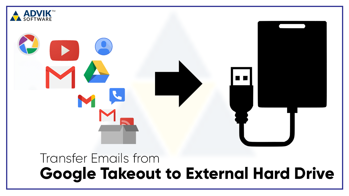 google takeout to external hard drive