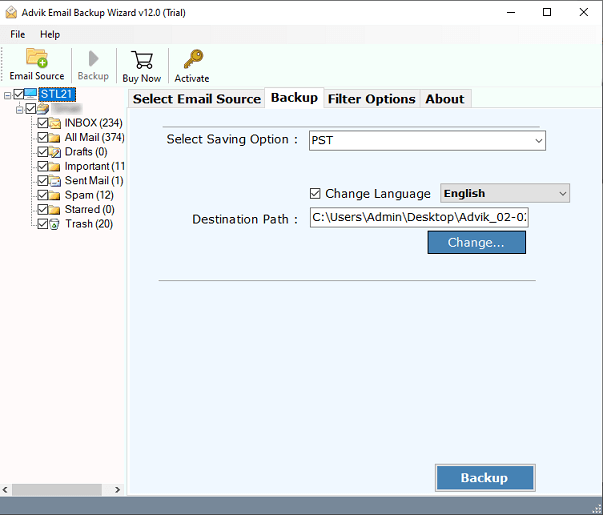 select axigen emails