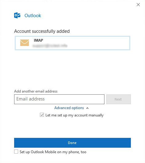 add webmail to outlook