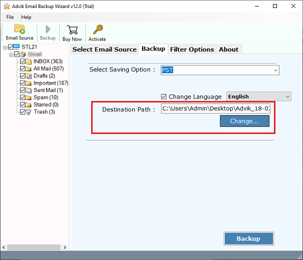 migrate emails from Earthlink to Outlook PST
