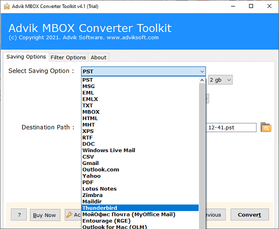 fix import mbox file is greyed out in thunderbird