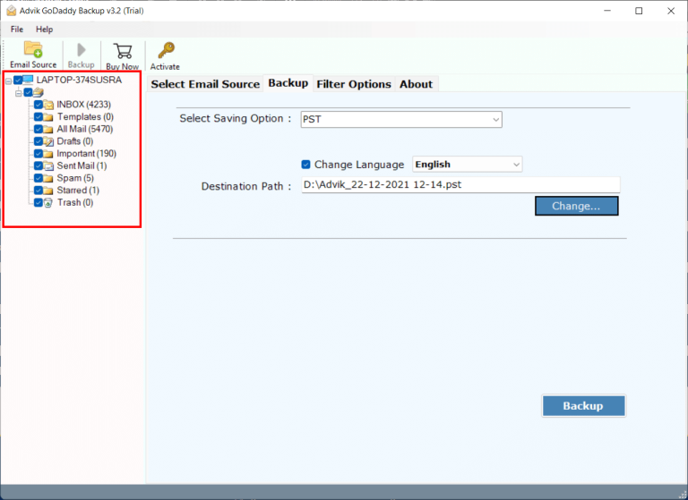 migrate godaddy emails to yahoo mail