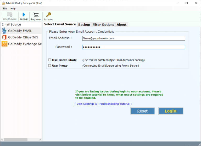 transfer godaddy to yahoo mail 