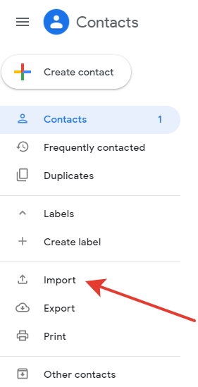 import PST contacts to Gmail account