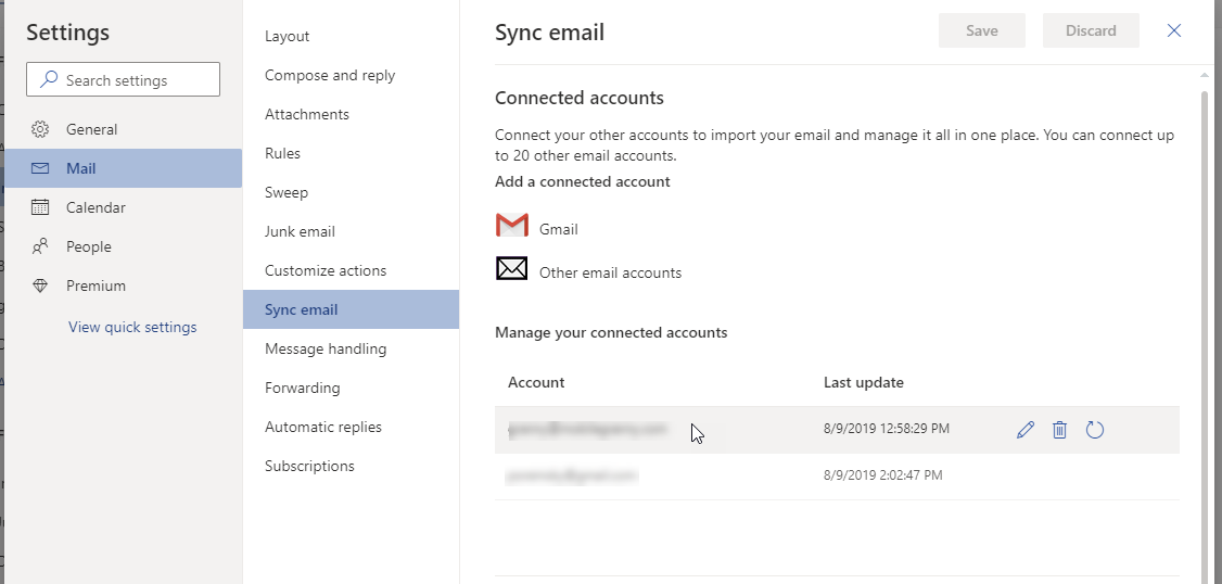 Import emails from Yahoo Mail to outlook.com