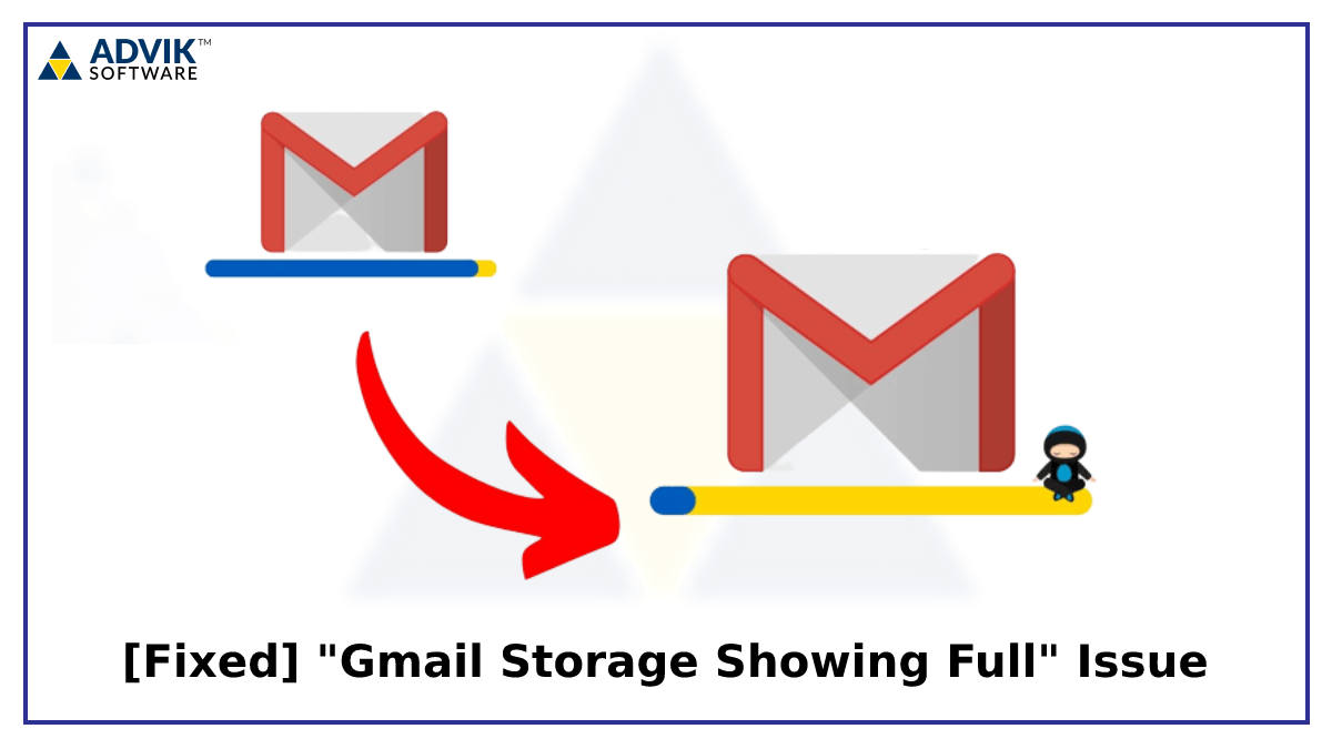 gmail storage showing full