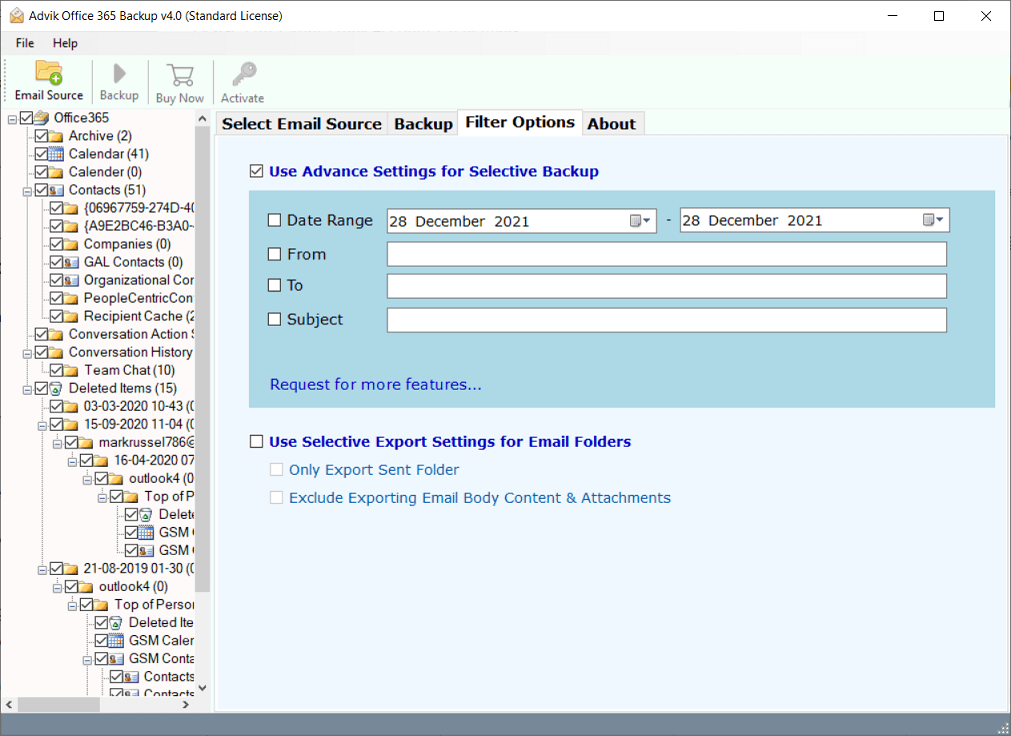 downlaod office 365 emails to hard drive