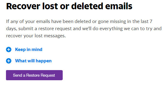 restore permanently Deleted Folder in Yahoo Mail
