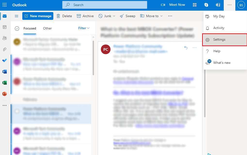 Import Yahoo Mail to outlook.com