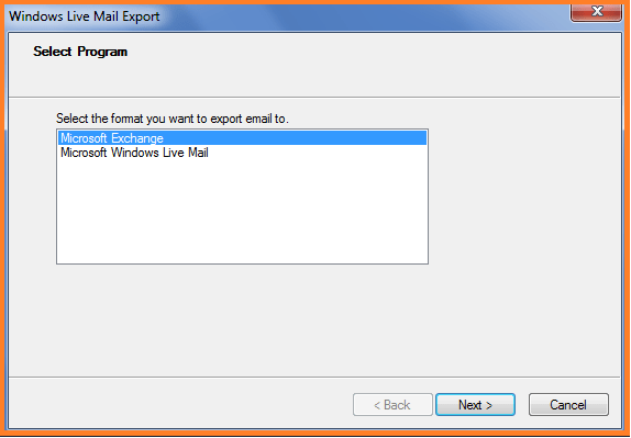 import .eml files to outlook via wlm