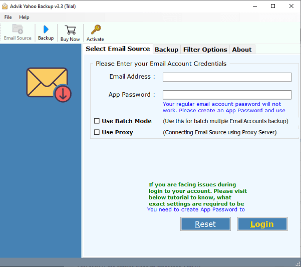 save Yahoo email as msg